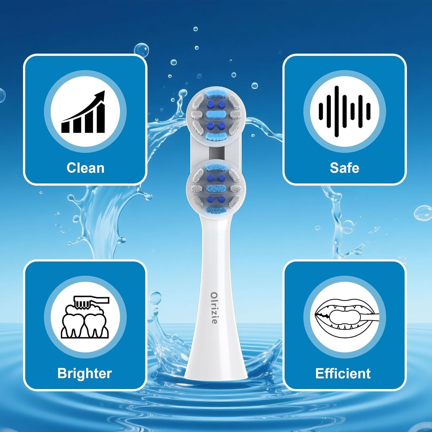 Replacement Toothbrush Heads Compatible with Spinbrush Pro Clean, Deep Cleani