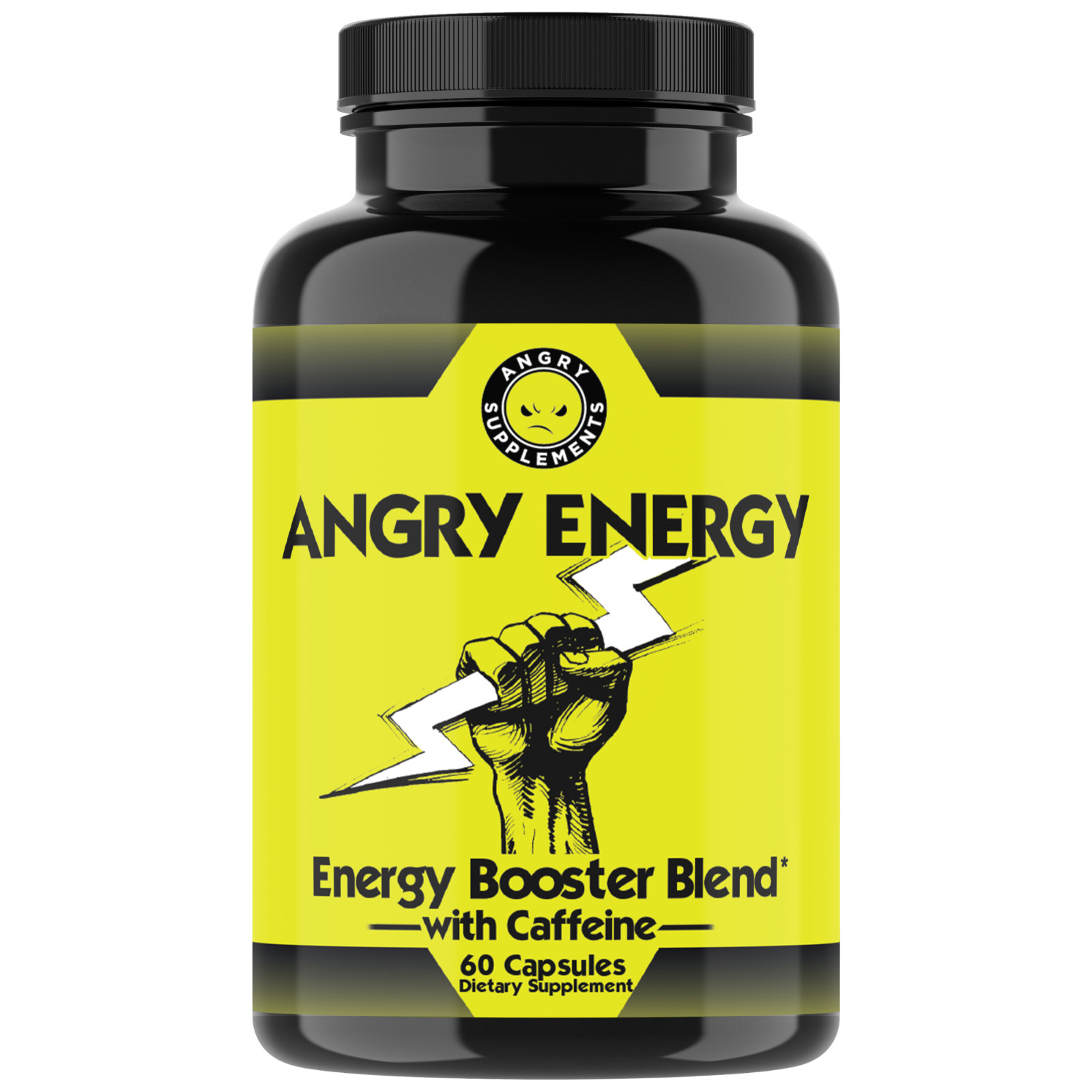 Angry Supplements Angry Energy Pills All Natural Weight Loss Booster w Caffeine
