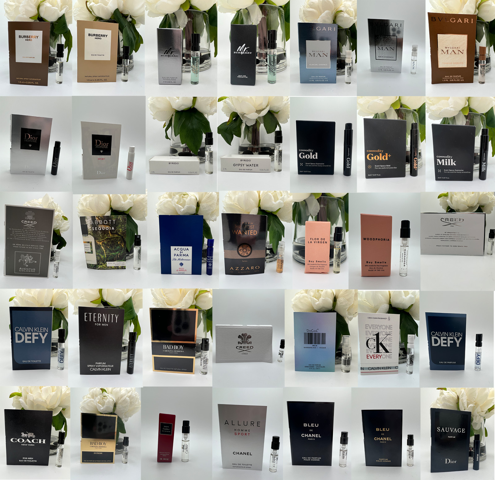 Men Perfume Cologne Sample Vials – Choose Scent & Combined Shipping & Discount