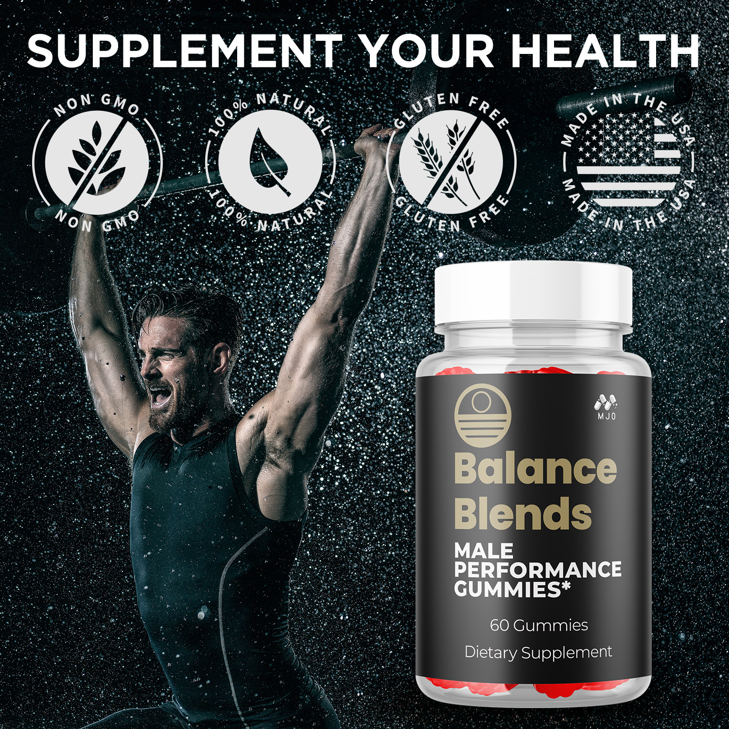 (2 Pack) Balance Blend Gummys Advanced Male Support BalanceBlend 120 Gummies