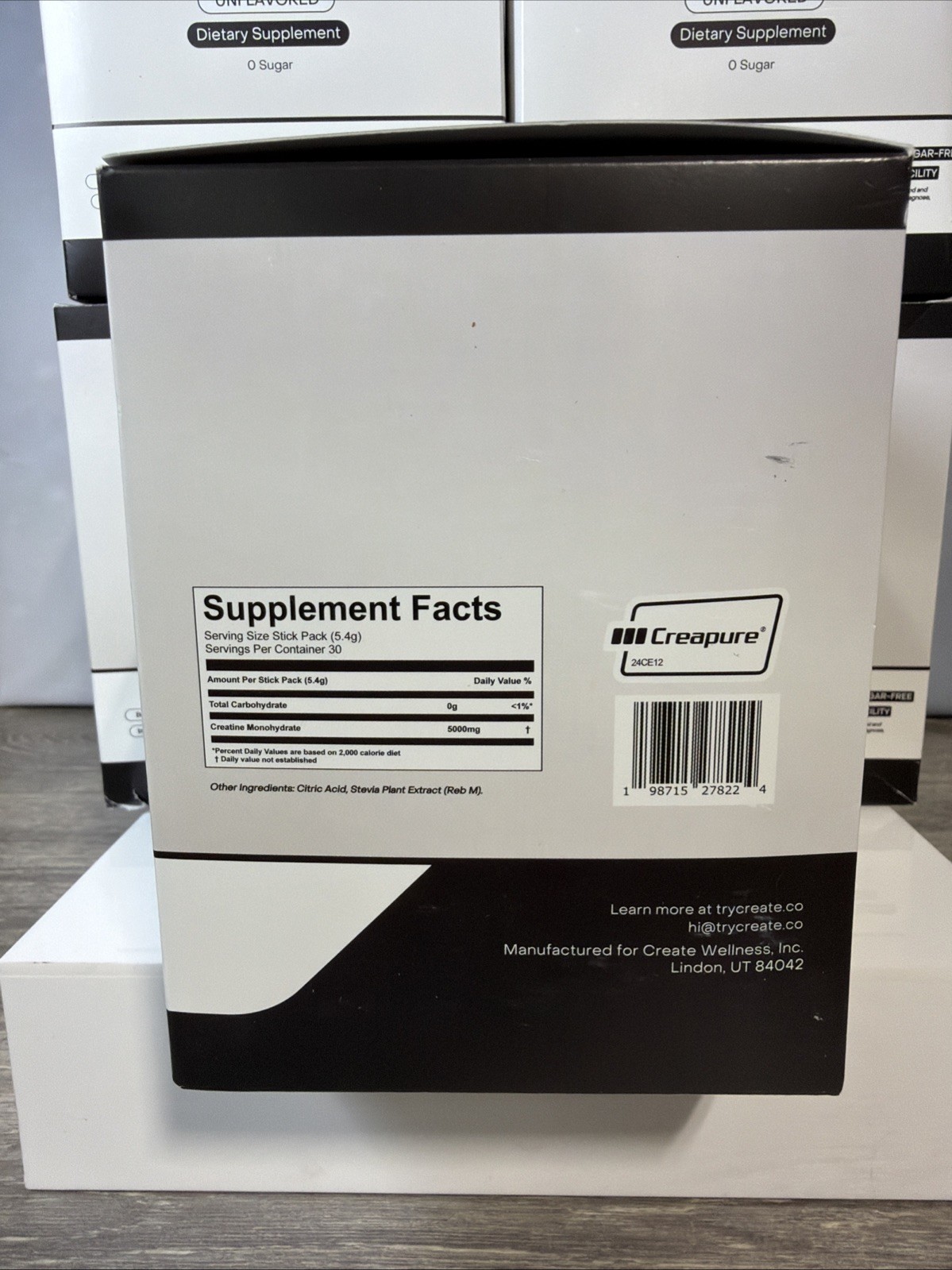 5x Create Single Serve Creatine Monohydrate Powder – 5g 6.3 Ounce – 30 STICKS