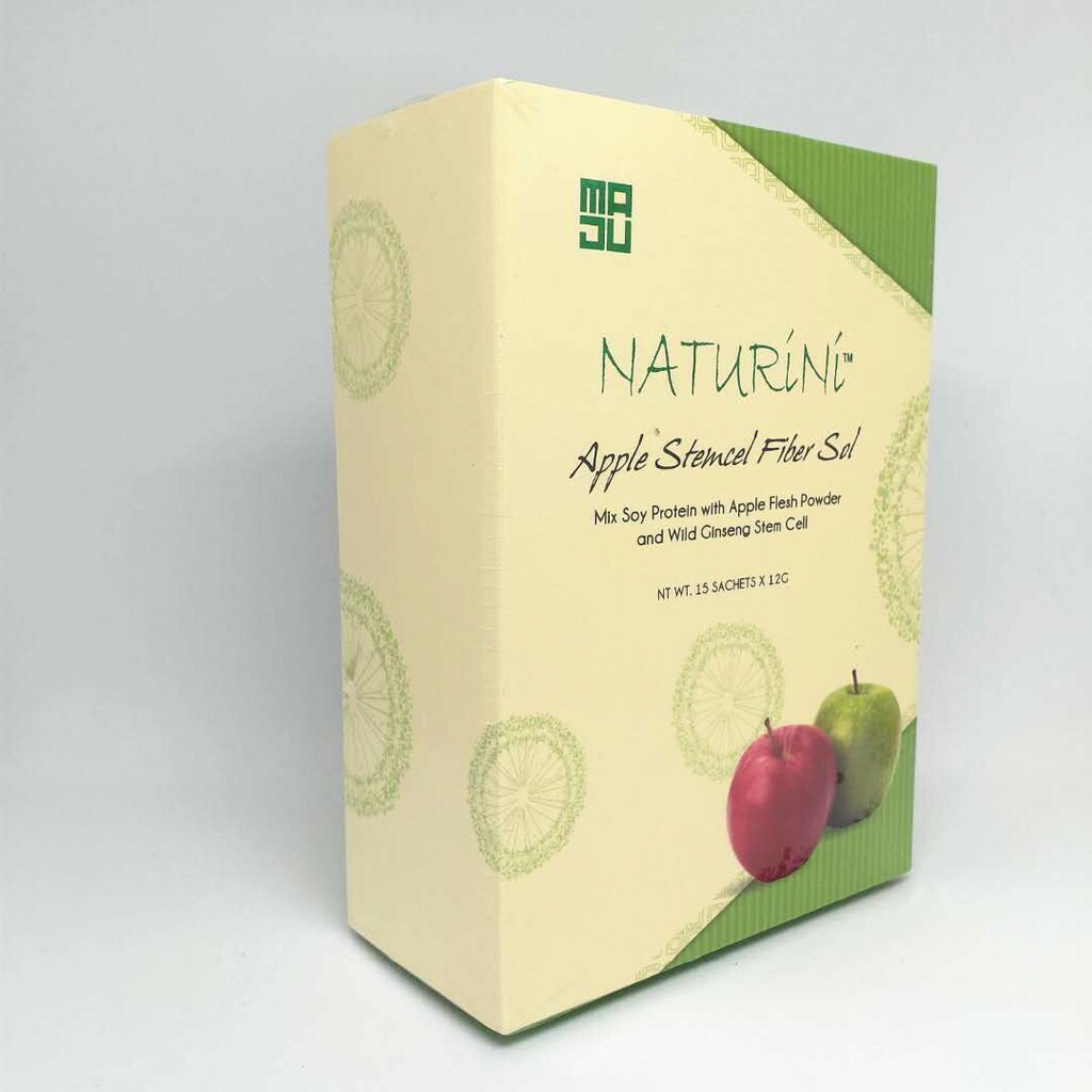 1 X Singapore Naturini Apple Stemcel FiberSol 15 Sachets DHL EXPRESS SHIPPING