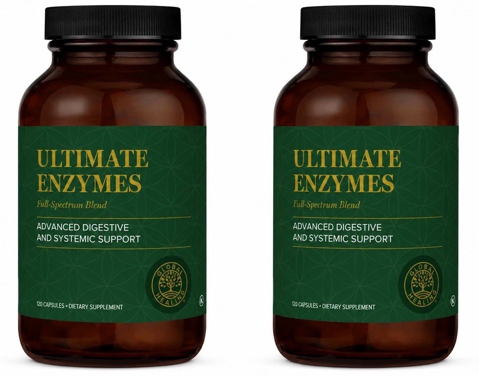 2X Global Healing Ultimate Enzymes – Essential Systemic & Digestive 120 Capsules