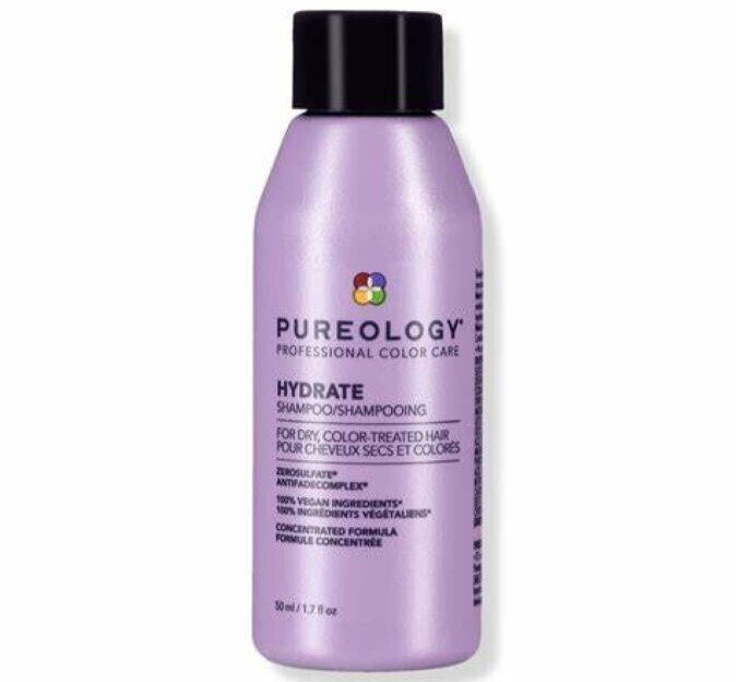 PUREOLOGY HYDRATE SHAMPOO & CONDITIONER TRAVEL SIZE SET / NEW 2025 BOTTLES