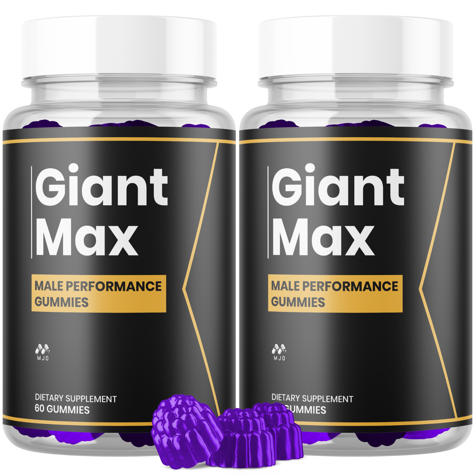 (2 Pack) Giant Max Male Gummys Advanced Elite GiantMax Formula 120 Gummies