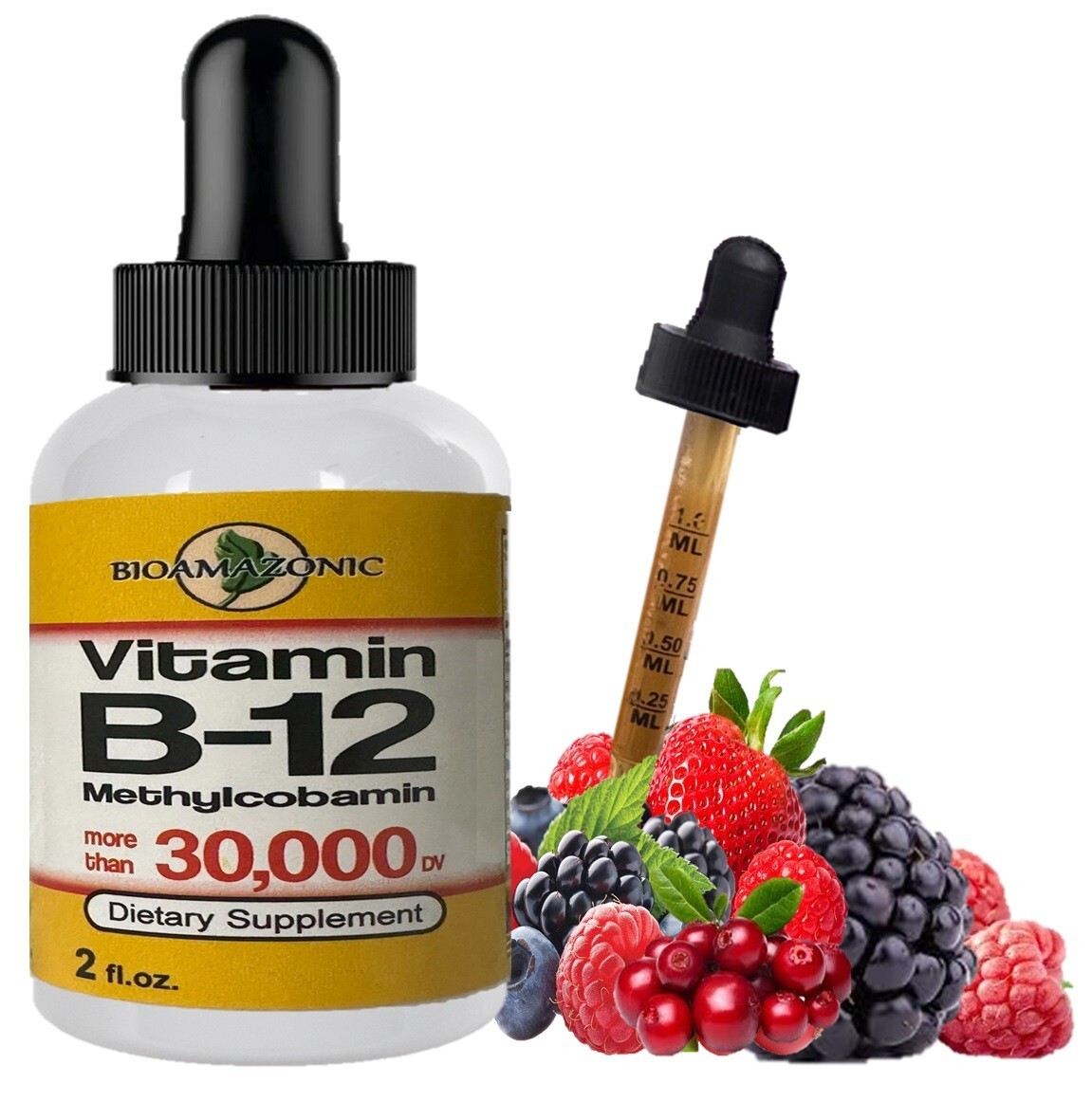 2 Vitamin B complex 30,000 high potency B1,B2,B3,B5,B6,B7,B12,Biotin Folic Acid