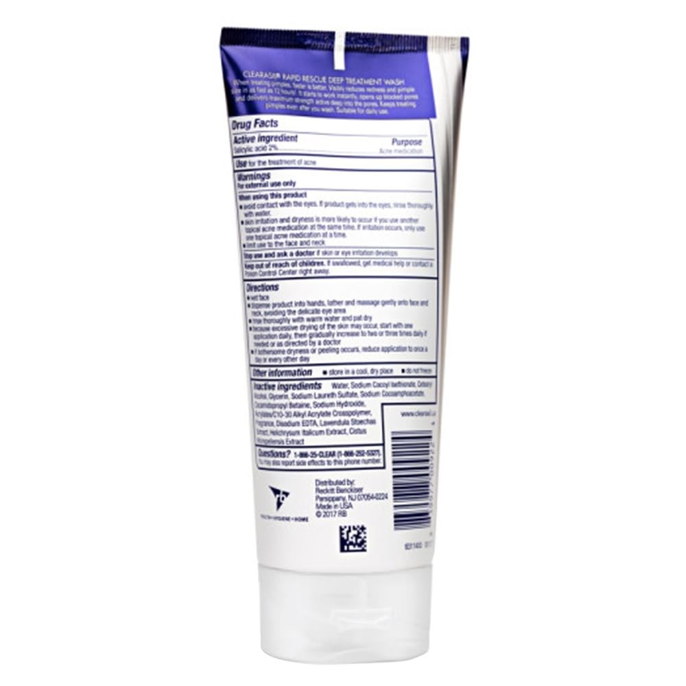 BUY 3 GET 1 FREE (Add4) Clearasil Rapid Rescue Acne Face Wash Cleanse 6.78 fl oz