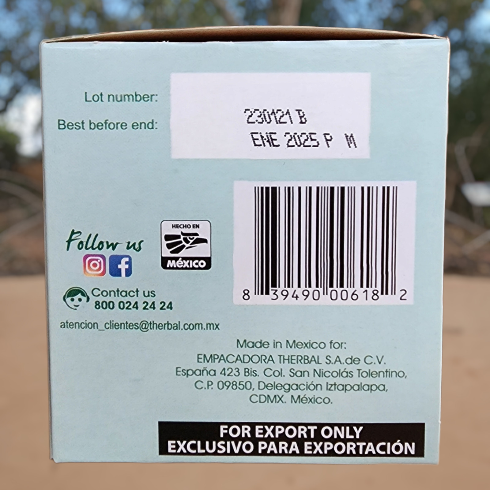 Te Eucalipto y Tomillo ✅Eucalyptus & Thyme Winter Tea 25 bags Tea by Therbal