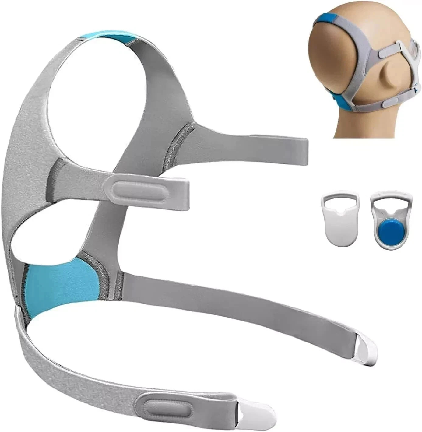 1 Pack CPAP Headgear for Resmed AirFit F20 with Magnetic Clips, Replacement Head