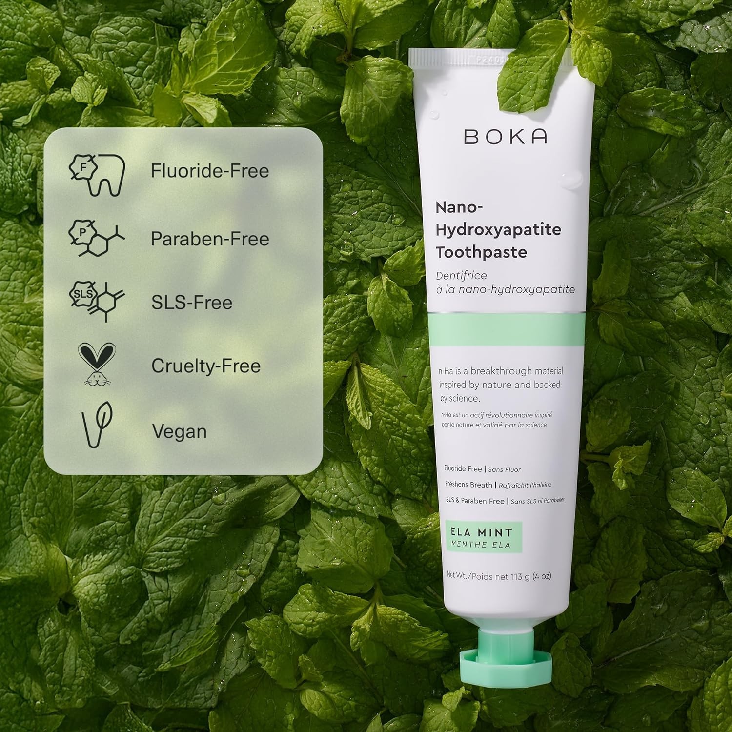 Boka Fluoride Free Toothpaste – Nano Hydroxyapatite, Remineralizing, Sensitive T