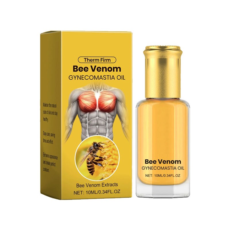 3Pcs Bee Venom Gynecomastia Oil –Firming Chest | 2025 Treatment for Gynecomastia