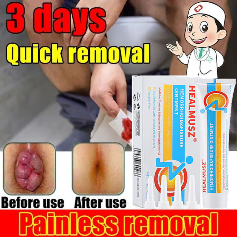 3/5PCS Hemorrhoids Remove Ointment Herbal Cream Relief Piles Pain Reduce Itching