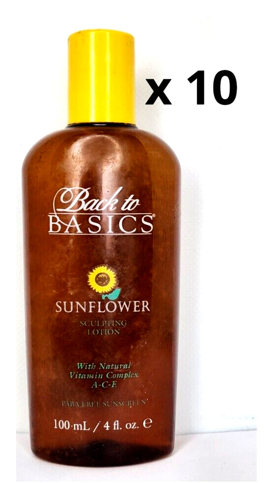10 Back to Basics SUNFLOWER SCULPTING LOTION 4 oz Each