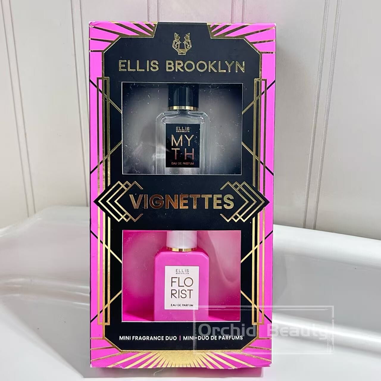 New Sealed Ellis Brooklyn Myth & Florist EDP Perfume Splash Mini Set 2x 0.25 oz