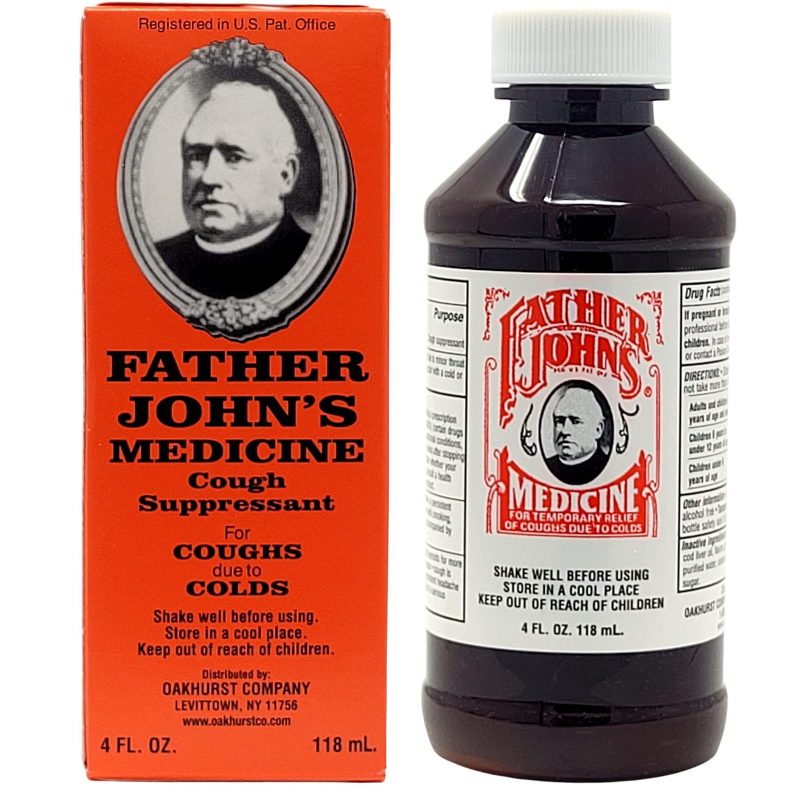 Father John’s Medicine Cough Suppressant Medicine 4 Oz. (118ml)