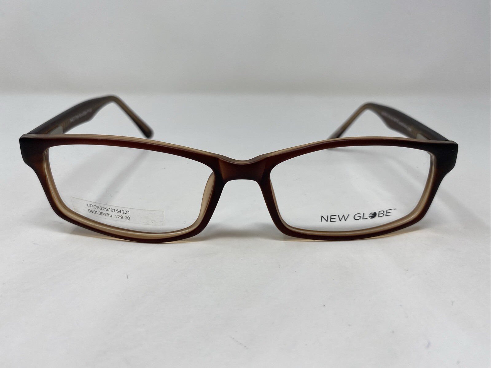 New Globe M431-P Brown 54-16-140 Plastic Full Rim Eyeglasses Frame OA63