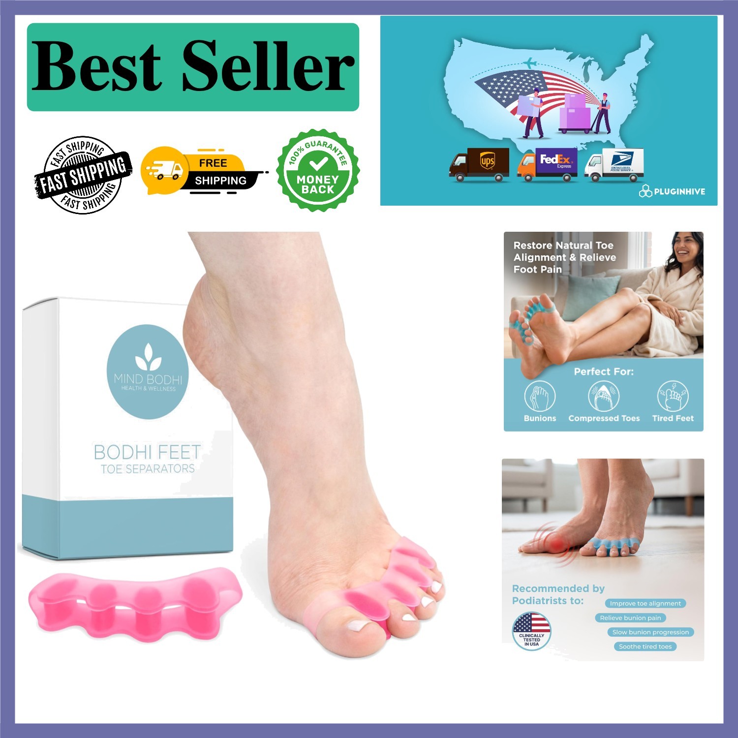 Pink Toe Separators: Comfort & Flexibility for Active Lifestyles