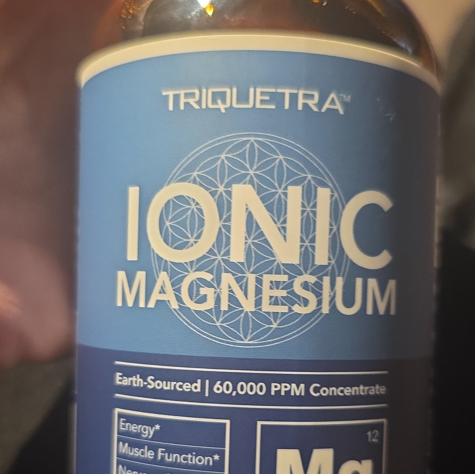 Triquetra Ionic Magnesium Liquid Concentrate 60,000 PPM Vegan Supplement