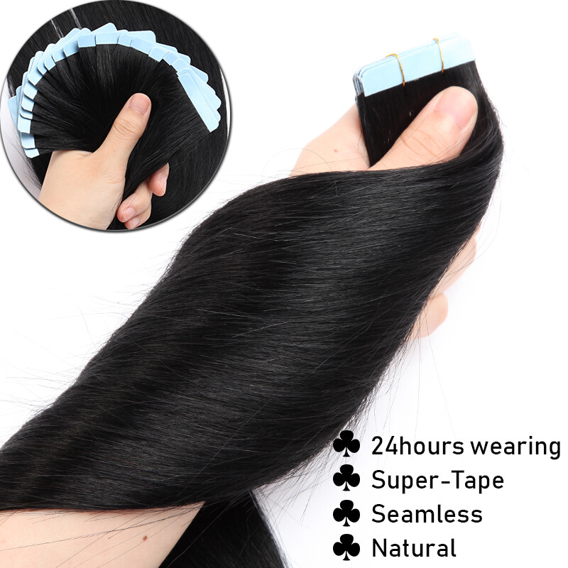 Clearance Tape In 8A 100% Real Remy Human Hair Extensions Skin Weft 200g/80pcs T
