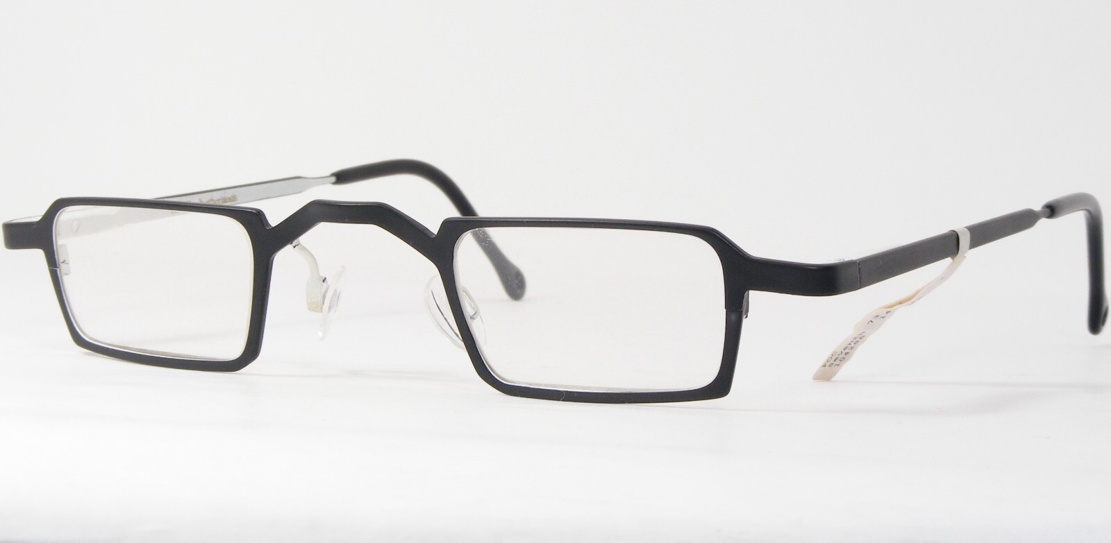 Vintage FOC The Netherlands Seventh 73 Black /White UNIQUE RARE EYEGLASSES FRAME