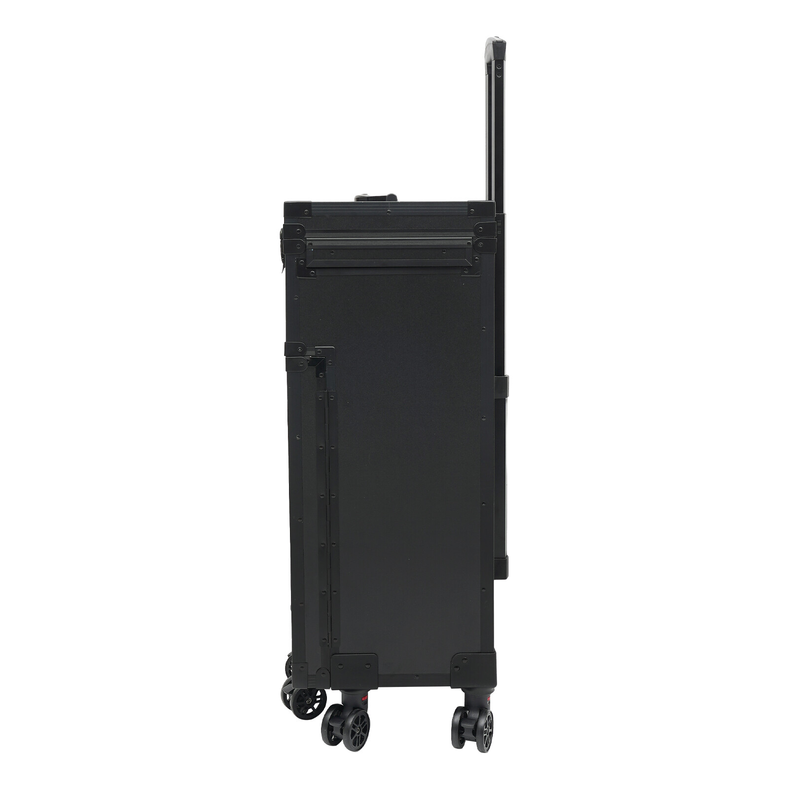 Rolling Makeup Train Case Cosmetic Trolley Travel Makeup Storage Organizer Black