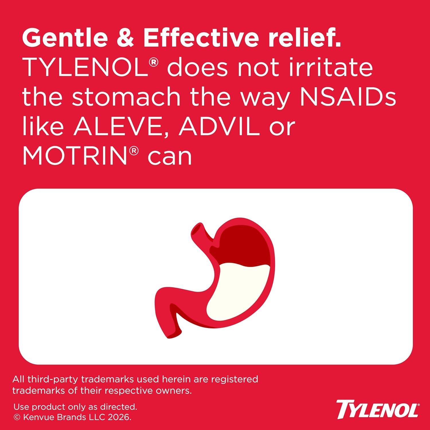 TYLENOL Extra Strength Pain Reliever Caplets – 500mg