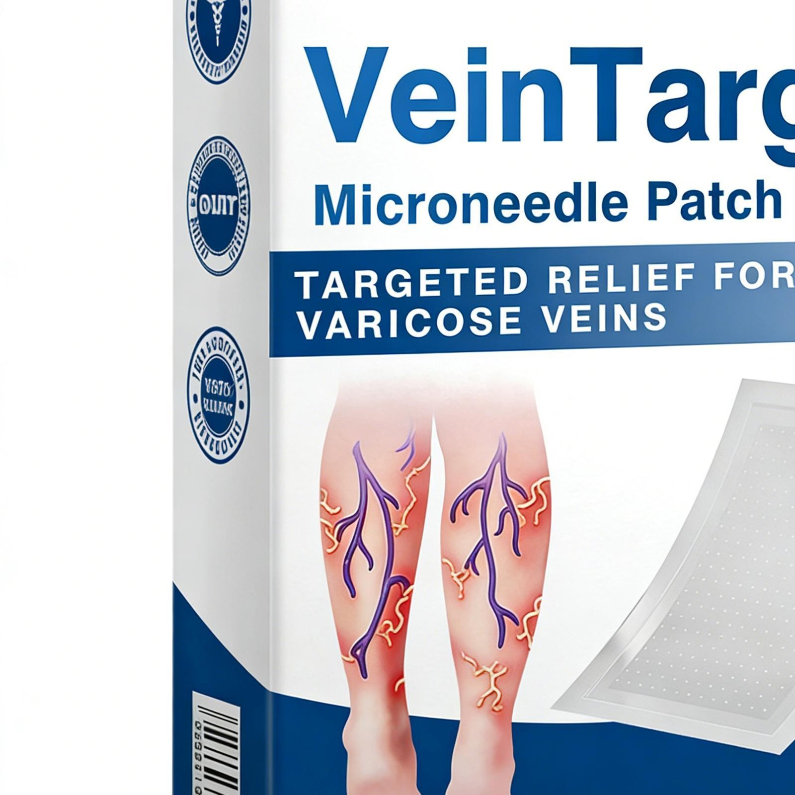 2 Boxes Vein Target Microneedle Patch Advanced Legs Varicose Veins Treatment