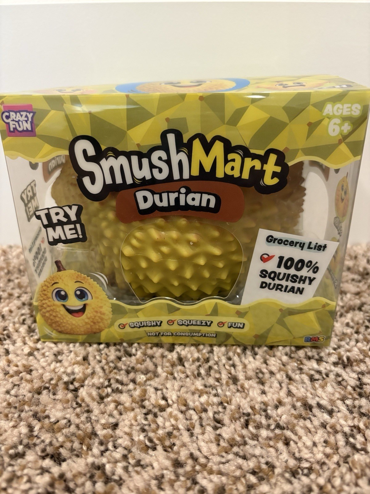 Crazy Fun SmushMart Durian Squeeze Toy RMS Five Below