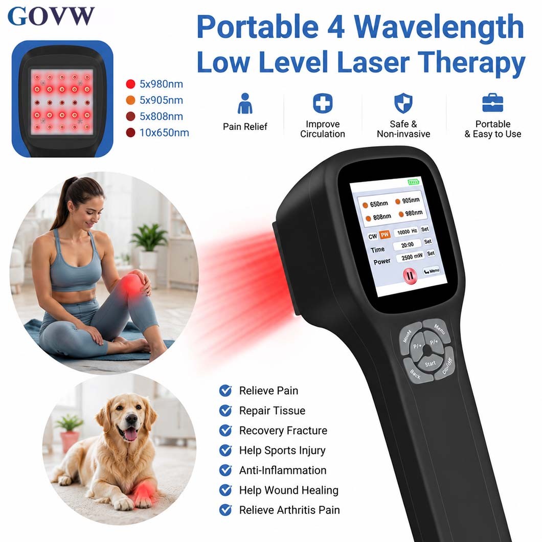 25 Diodes Red Light Therapy Laser Device Chronic Pain Inflammation Healing Home