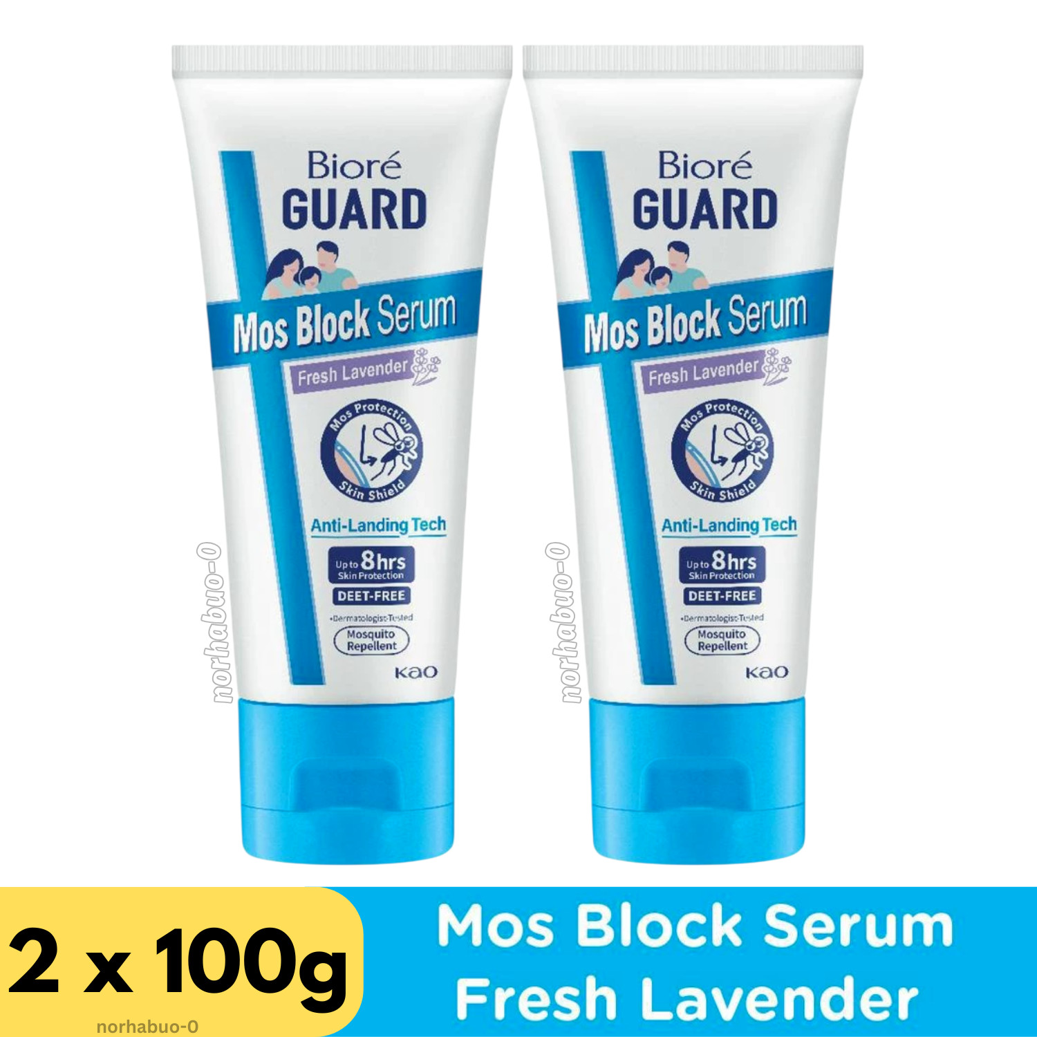 2 units x Biore Guard Mos Block Serum Fresh Lavender 100g Indoor & Outdoor Use