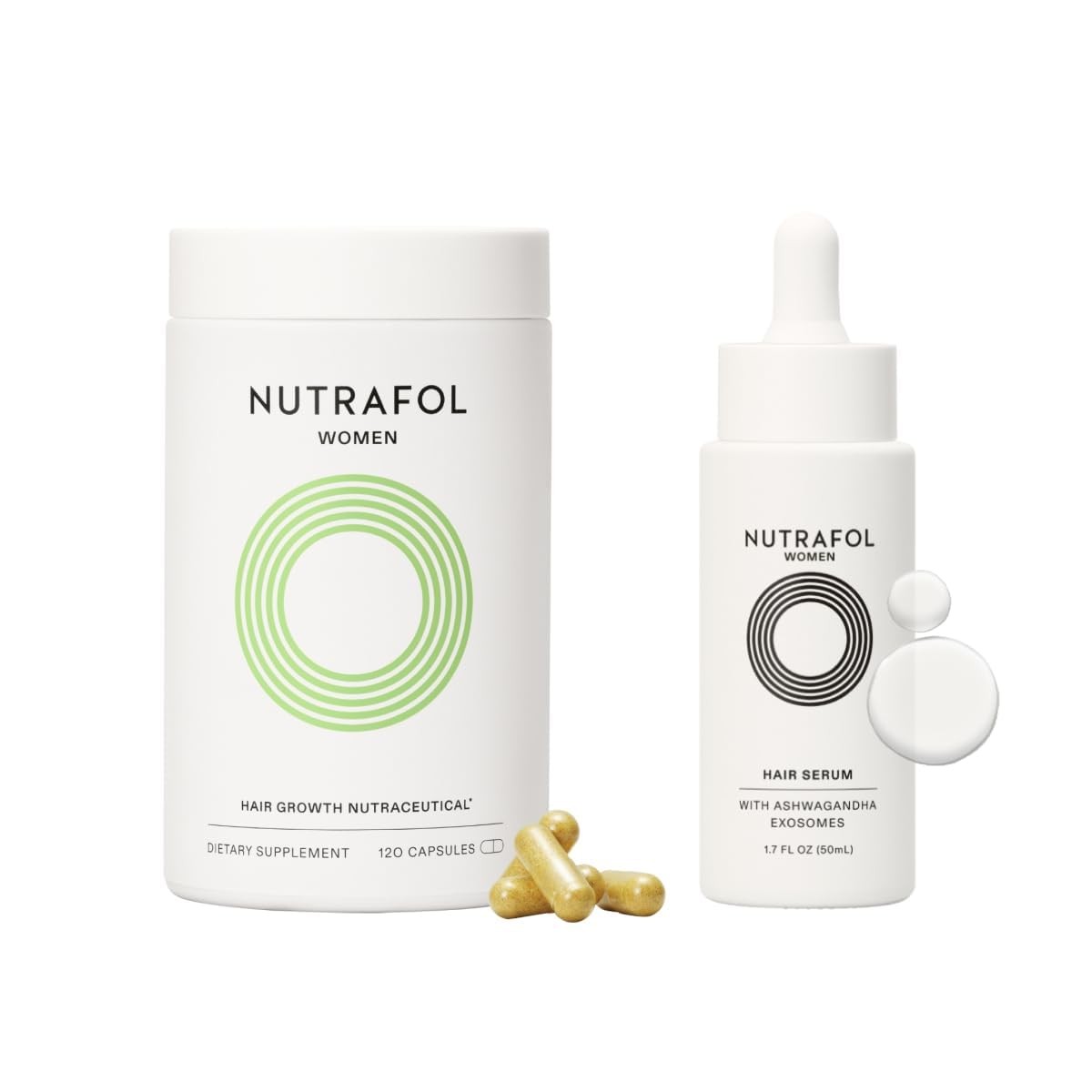 Nutrafol Women’s Hair Growth Supplements and Hair Serum, Ages 18-44, Clinicall