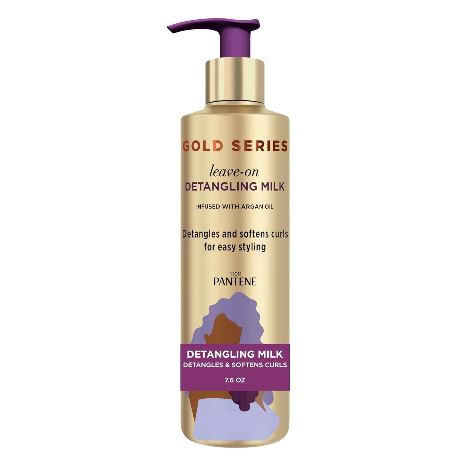 Pantene 7.6 Oz Gold Series Leave On Detangling Milk With Argan Oil 1 Pack