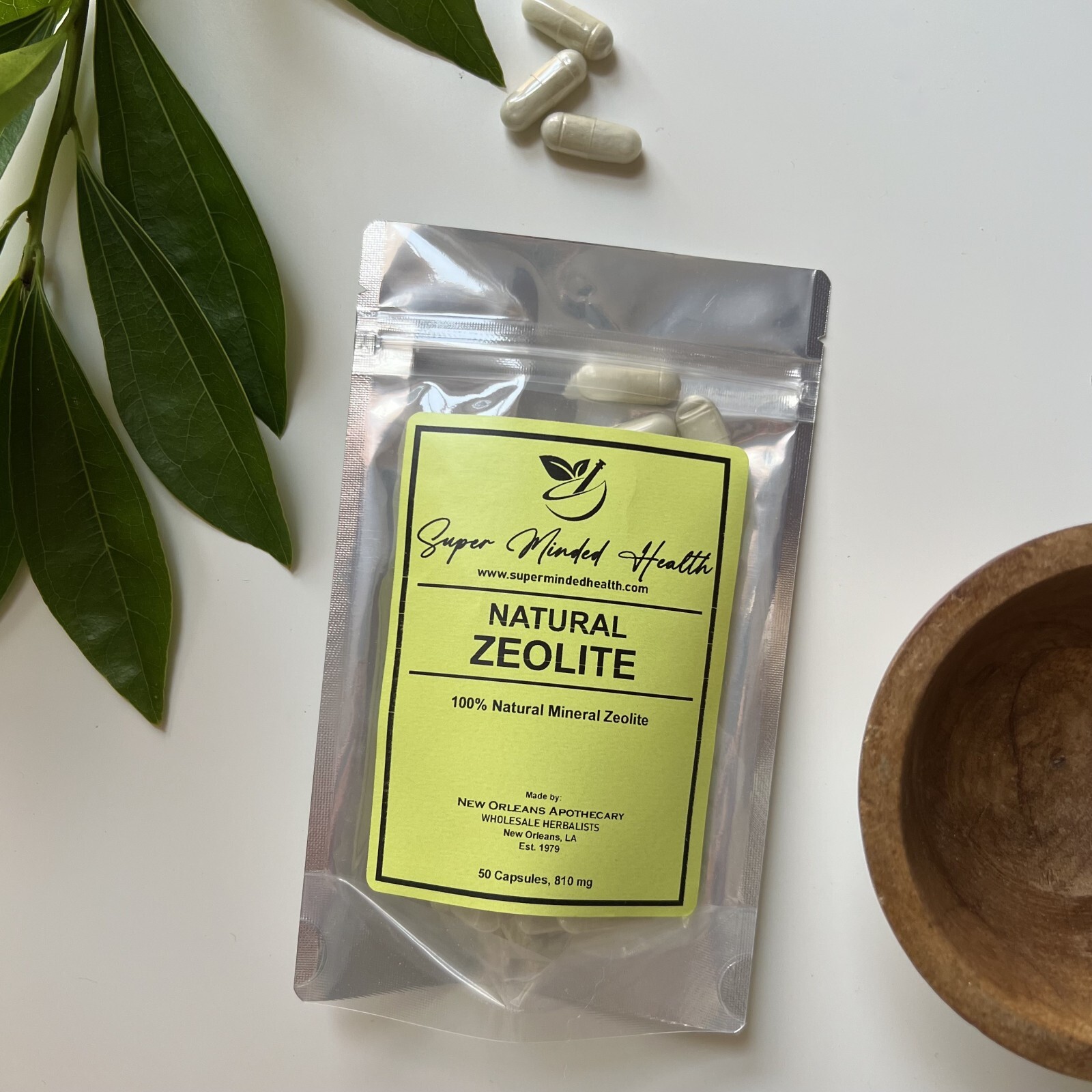Zeolite Capsules | 100% Pure Natural Mineral | 810mg | Heavy Metal Detox