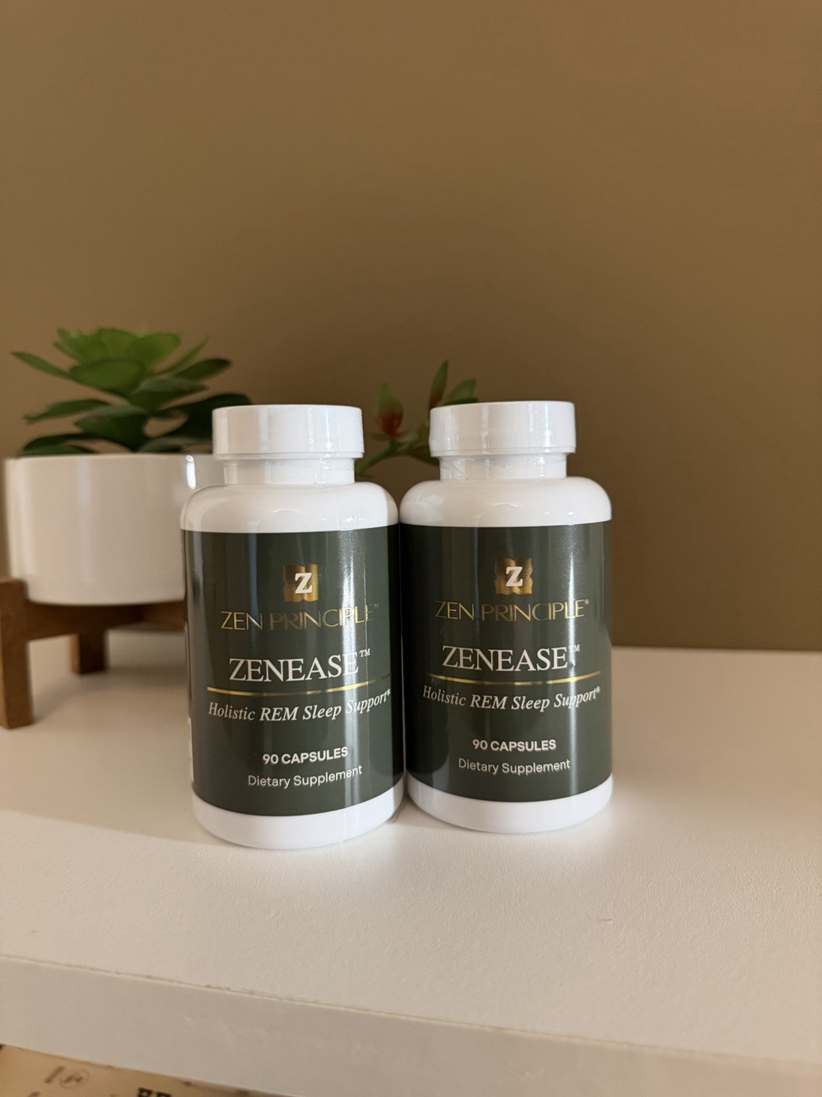 Zen Principle ZENEASE Sleep Support 90 Capsules w/ Magnesium, Ashwagandha