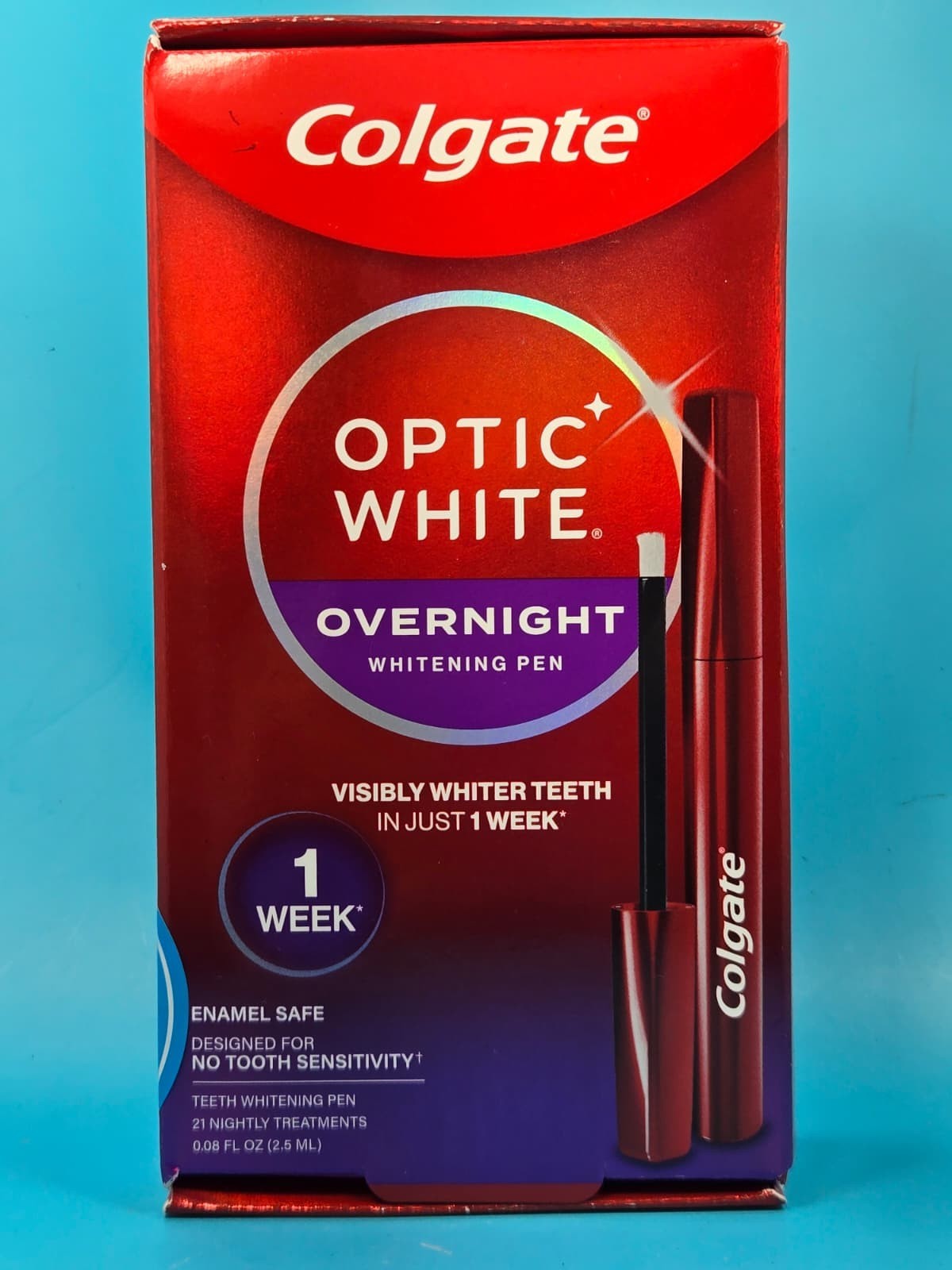 Colgate Optic White Overnight Whitening Pen 35 Nightly Treatments Exp 09/2027+