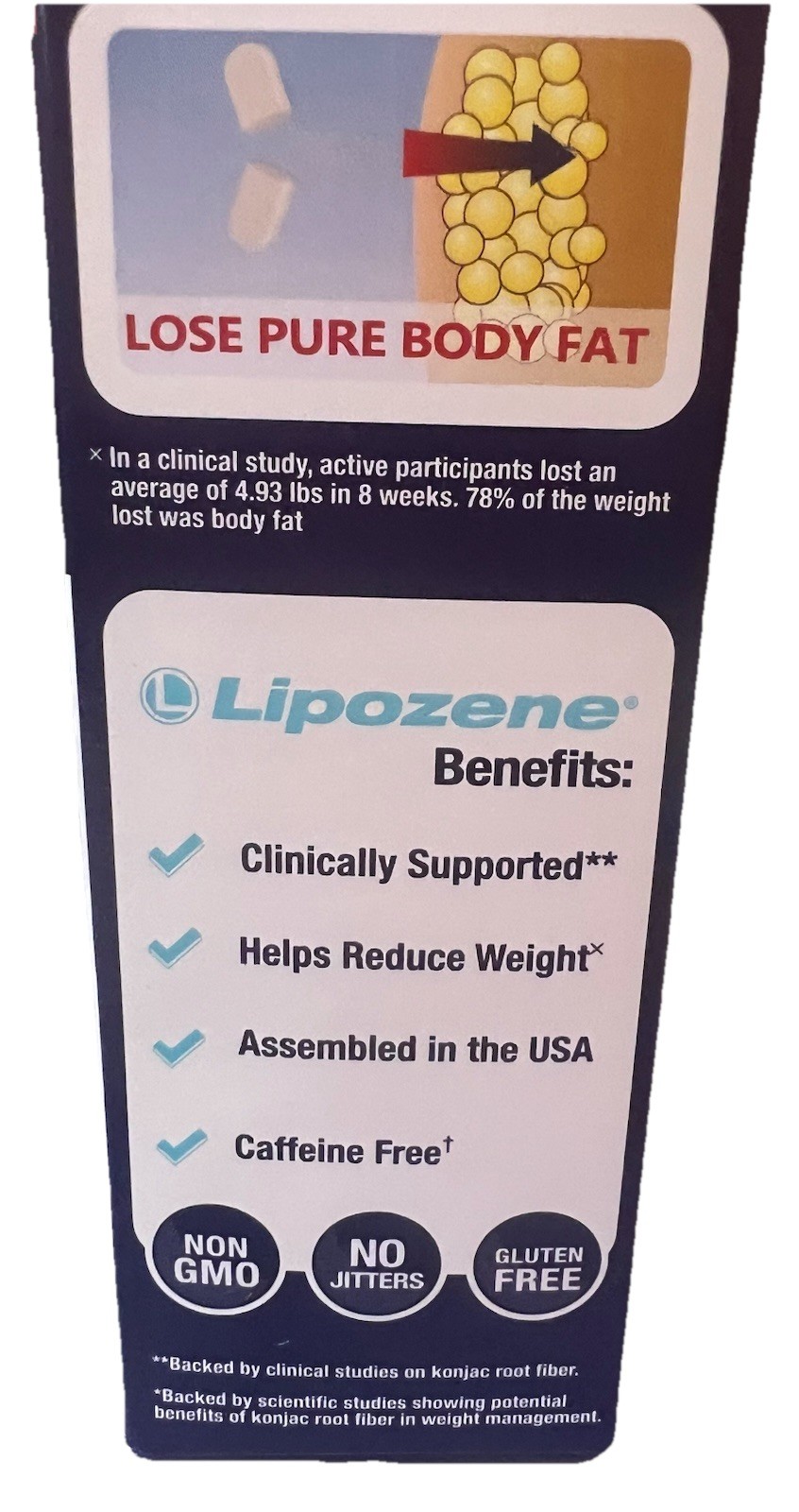 [2 pack] Lipozene Maximum Strength Weight Loss Supplement, 30ct ea Exp 7/2027