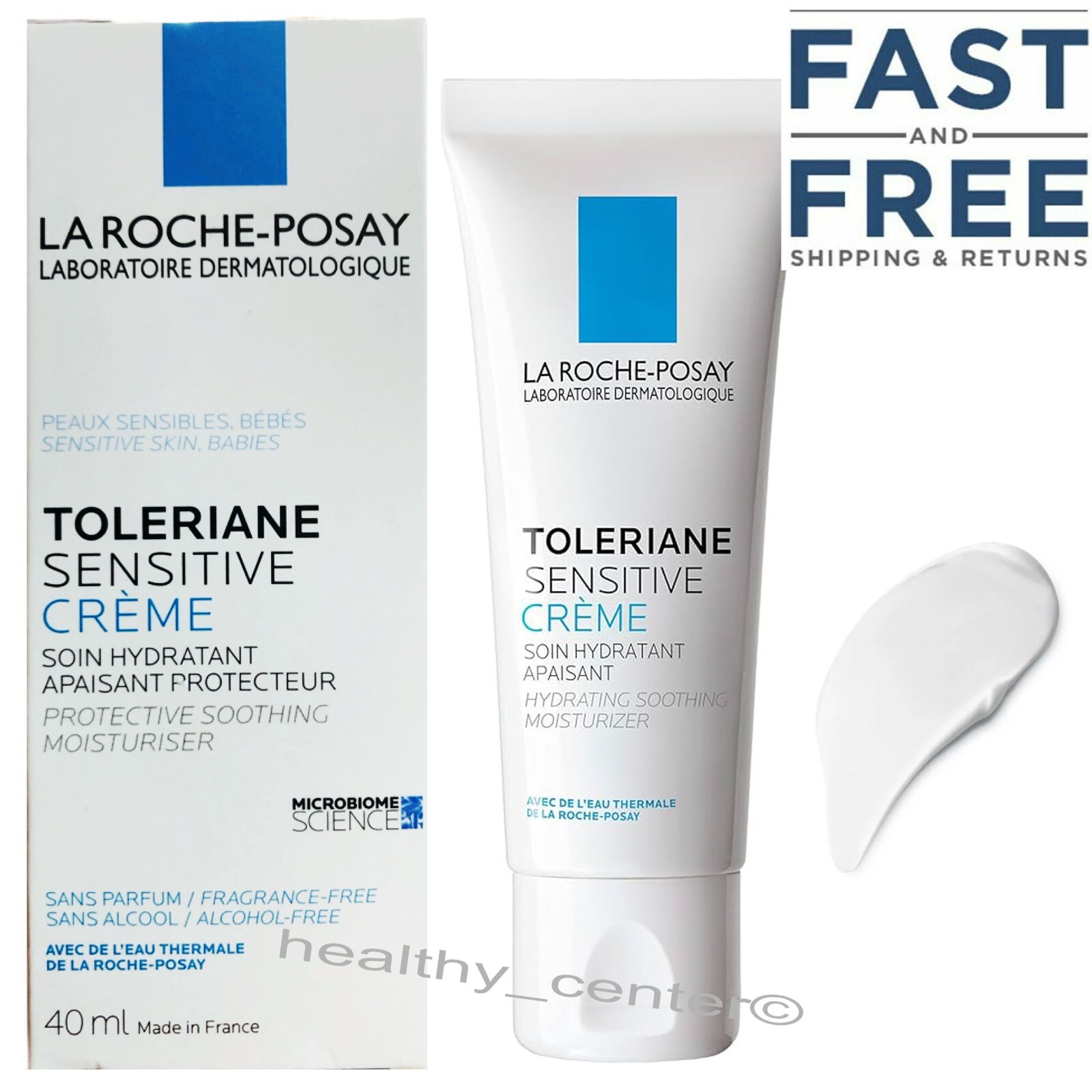 La Roche Posay Toleriane Sensitive Creme Moisturizer 40ml NIB Exp. 10/2026