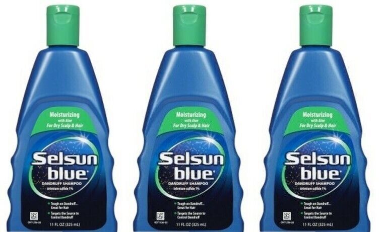 BL Selsun Blue Shampoo Naturals Dandruff Moisturizing 11 oz – THREE PACK