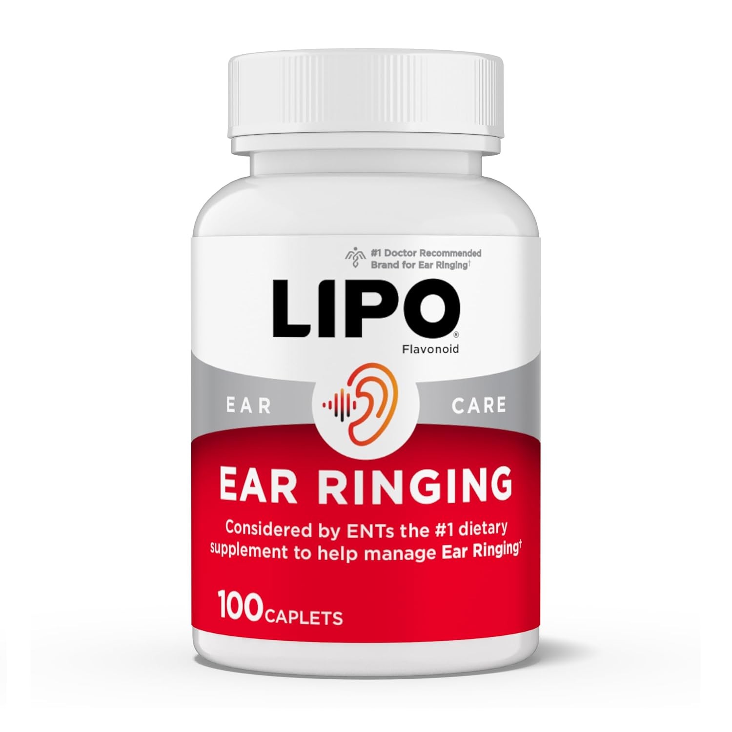 LIPO Ear Ringing Support Supplement with Lemon Bioflavonoid Complex and