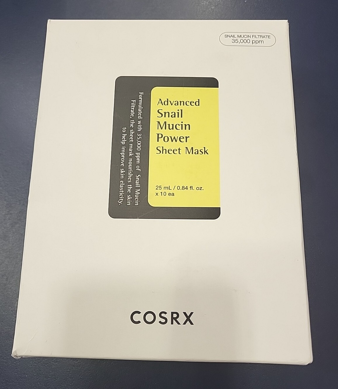 9pks- Cosrx Advanced Snail Mucin Power Sheet Mask 25mL/0.84floz Each Exp 3/2025