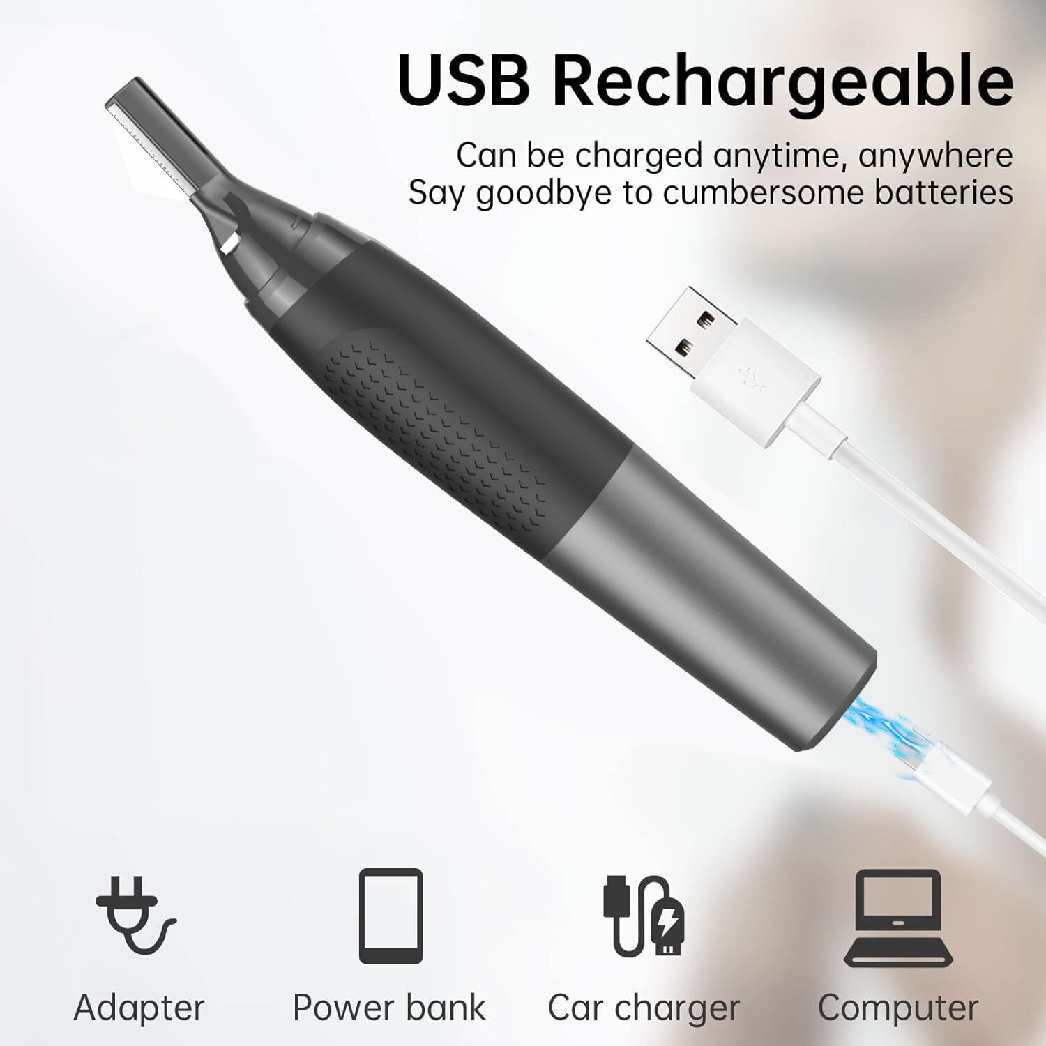 2025 NEW Nose Ear Face Neck Eyebrow Hair Mustache Beard Trimmer Shaver Clipper