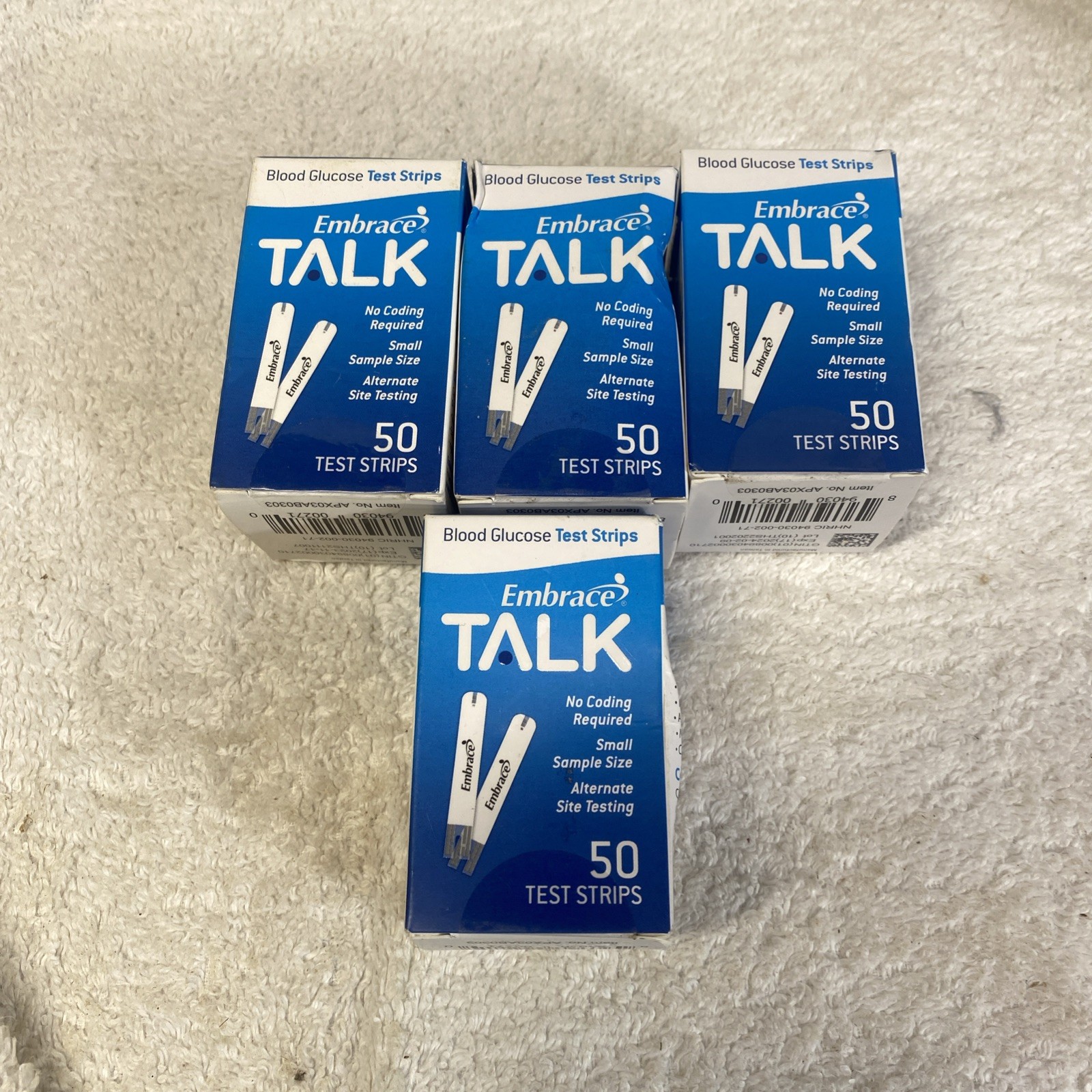 Embrace Talk Blood Glucose Test Strips 50ct EXP: 11/2023