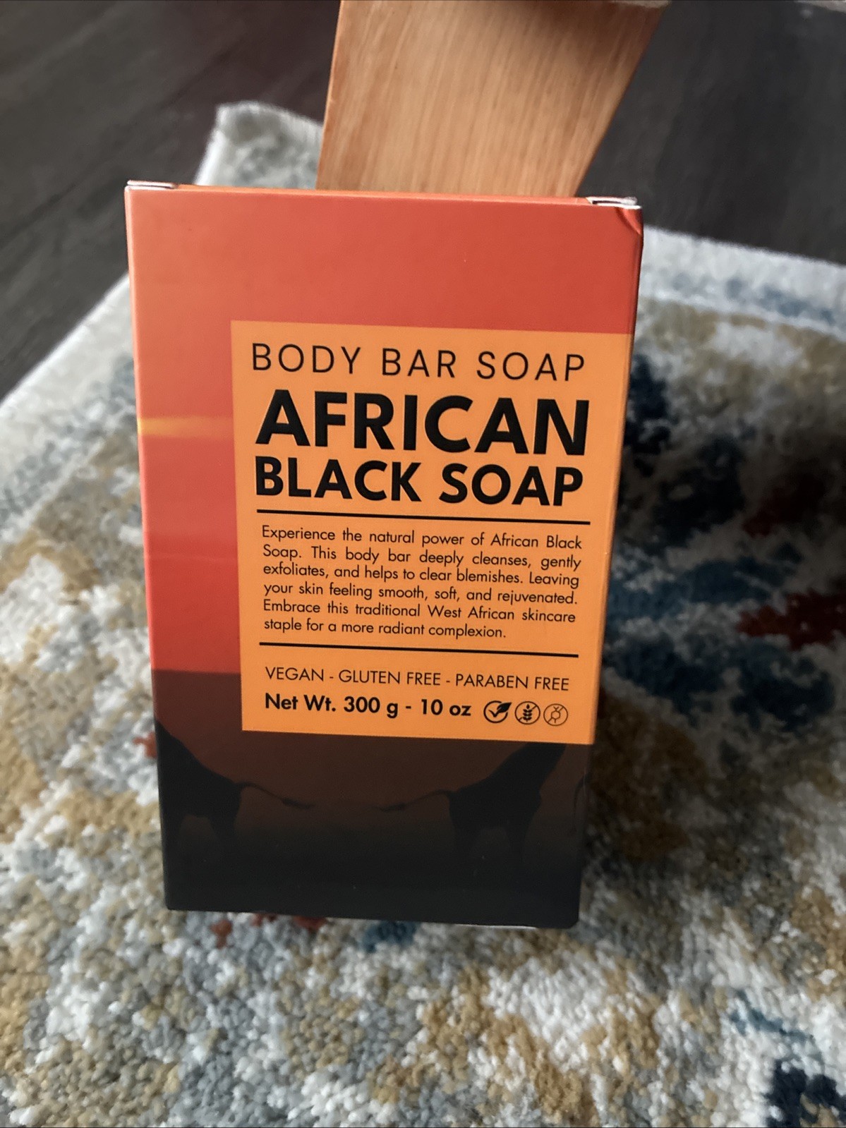 African Black Soap Bar Multipack 2 Bars 10 Oz Vegan Gluten Free Natural Skin