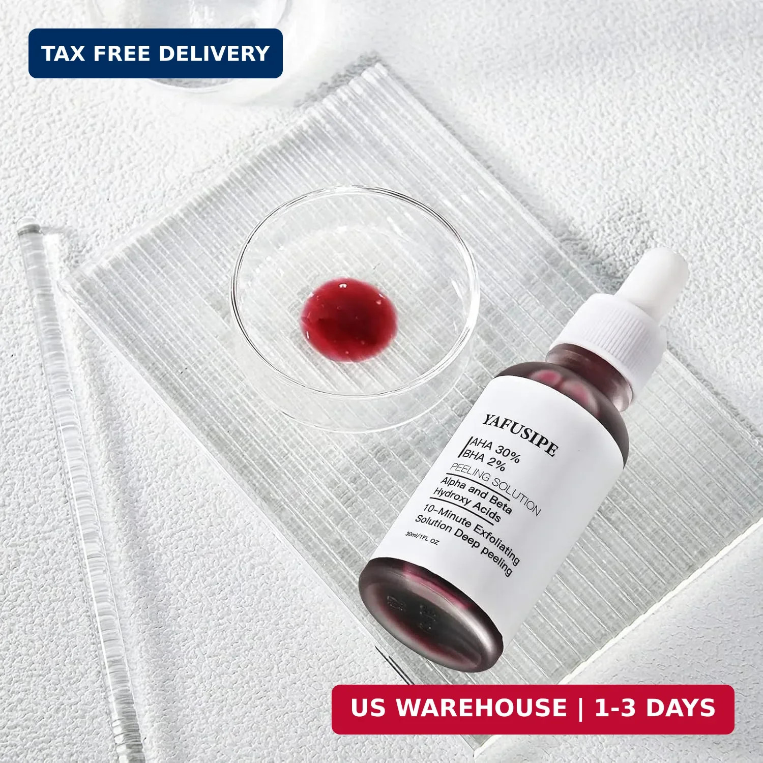 AHA 30% + BHA 2% Peeling Solution Exfoliating Chemical Skin Peel for Face at Hom