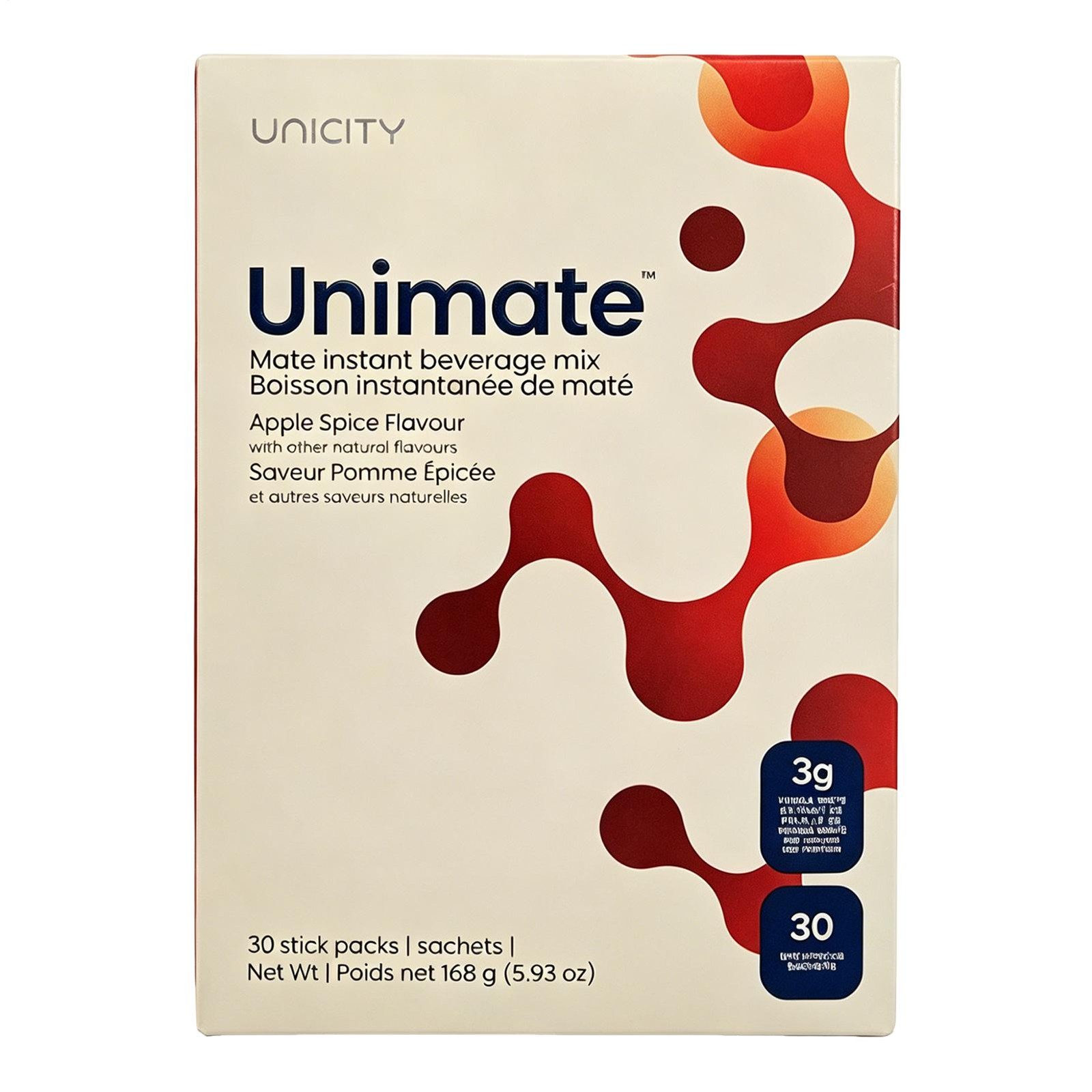 UNICITY Unimate Raspberry Pomegranate – 1 box of Unimate (30 stick packs)