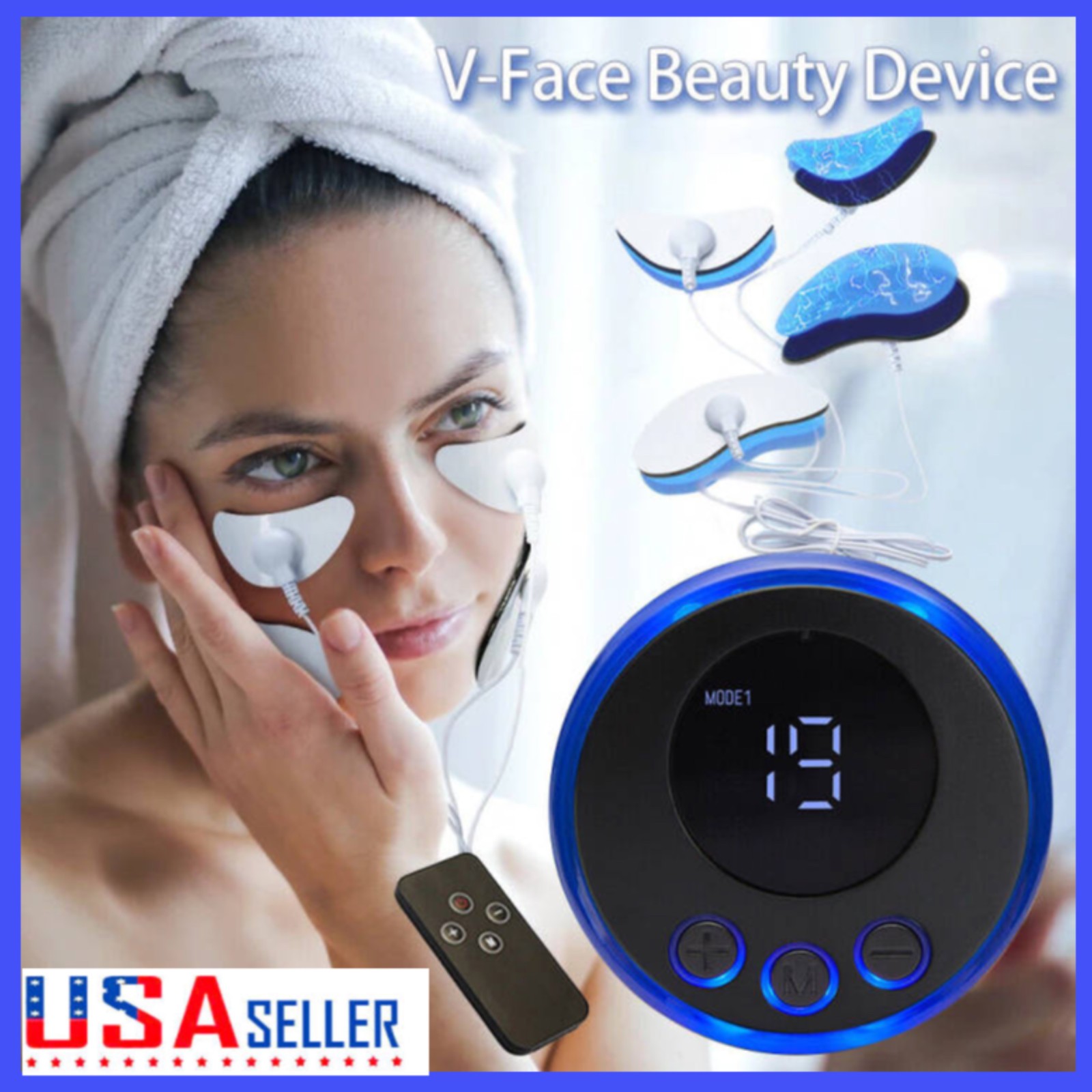 EMS Facial Body Muscle Stimulator Electrode Face Cheek Slimming Beauty Massager