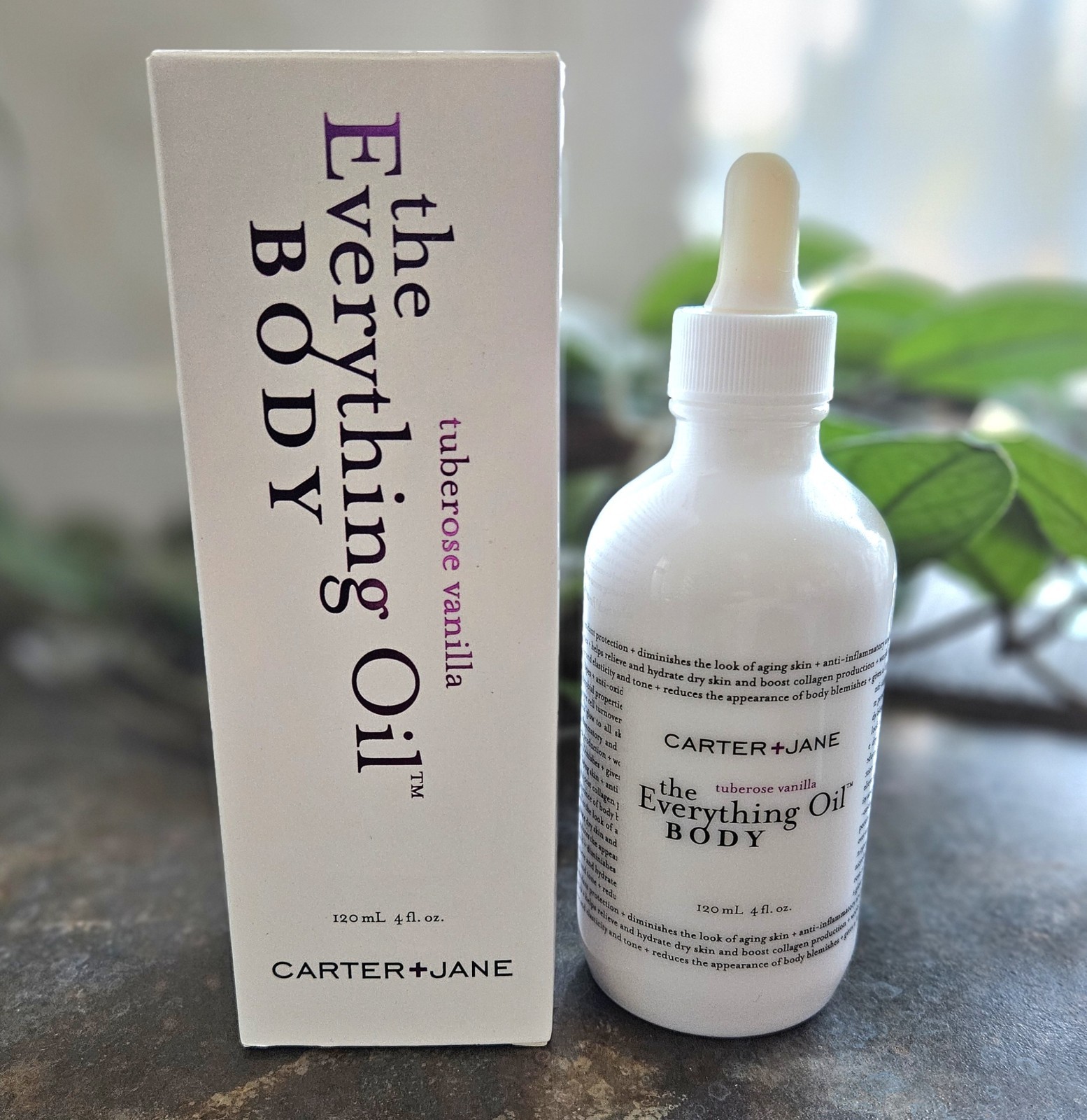 Carter + Jane TUBEROSE VANILLA The Everything Oil Body 4 oz/120 ml NIB!