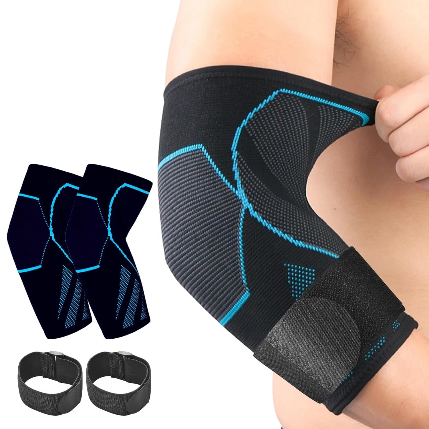 3D Knitted Elbow Compression Sleeve – Medium Size, Perfect for Active Lifestyles
