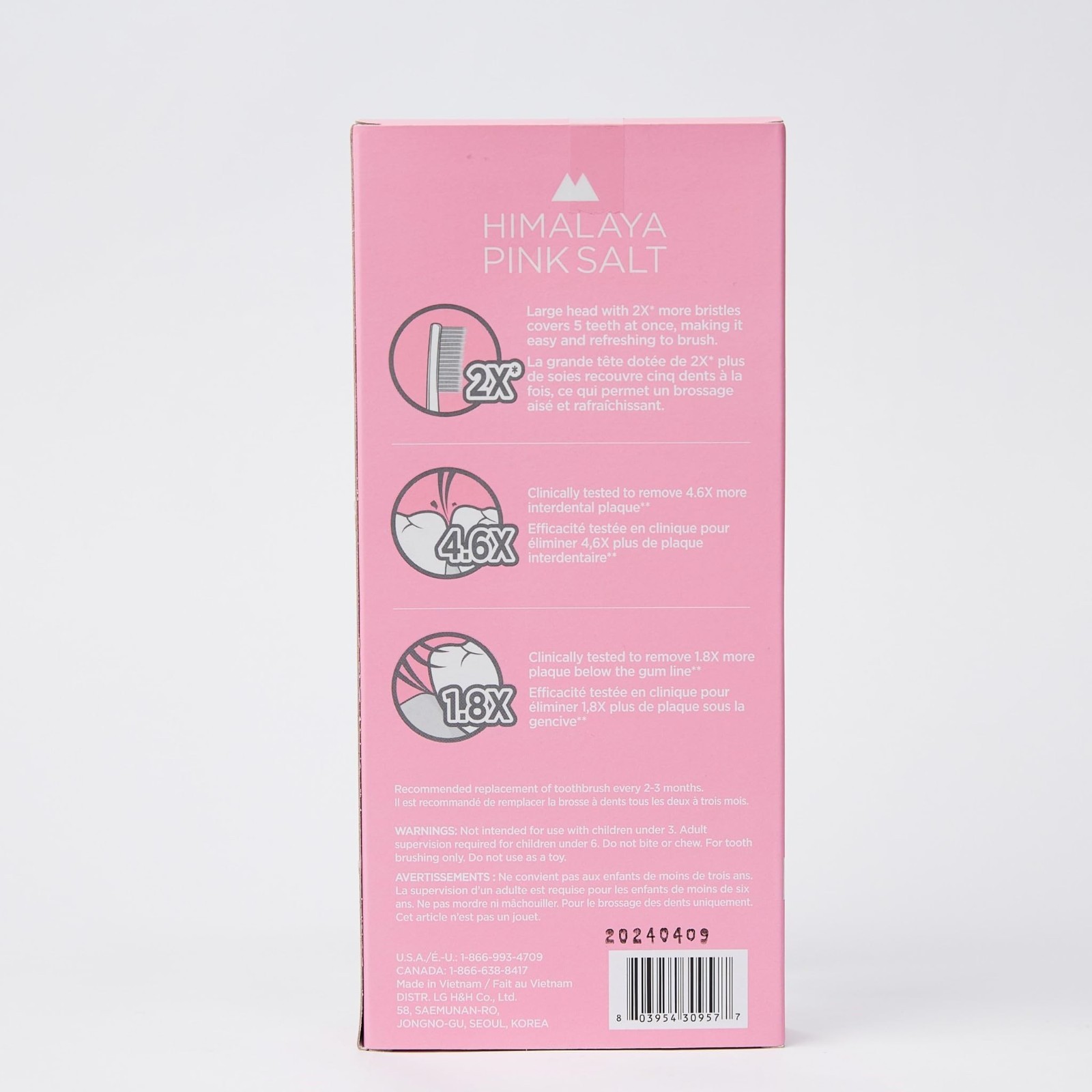 Intensive Clean Toothbrush Set – 4 Extra-Large Plaque Remover Brushes for Adults