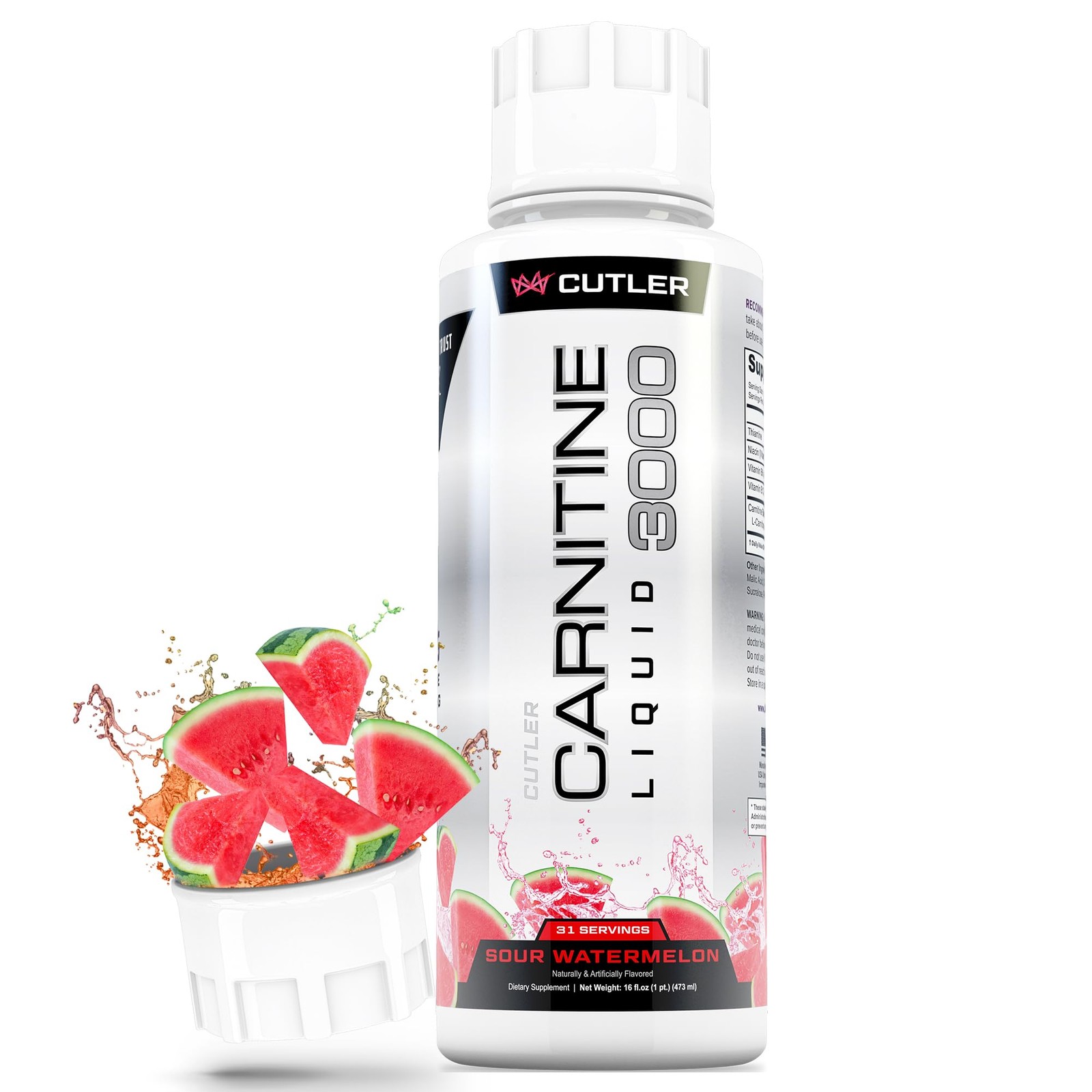 Cutler Nutrition Liquid LCarnitine Fat Burner Supplement with Acetyl LCarniti…